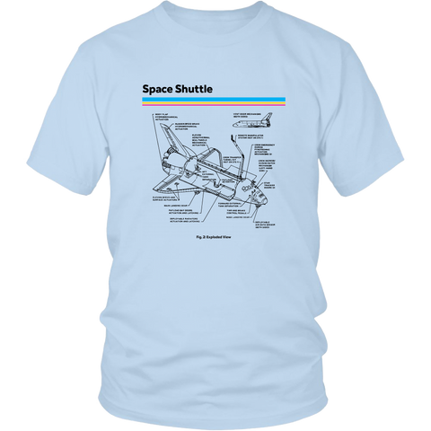 Retro Space Shuttle T shirt